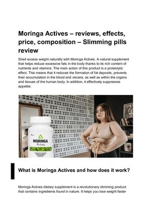 Moringa Actives Review: Unlocking Natural Weight Loss Benefits 1 Moringa Actives Review